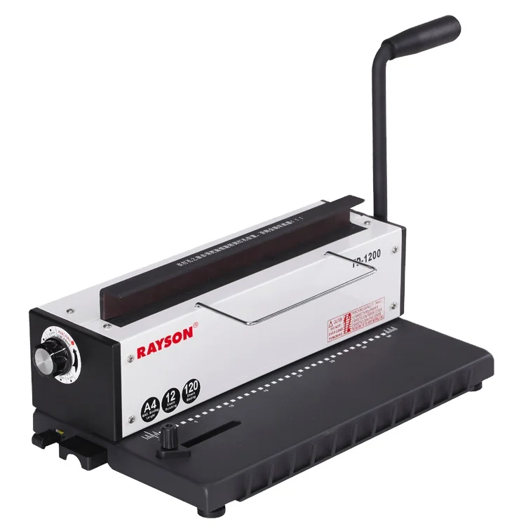RAYSON TD-1200 двойная катушка с двойной катушкой связующее переплетные машины идеальный буклет чайник ручной 42*21 5*28 120 листов 12 14 3