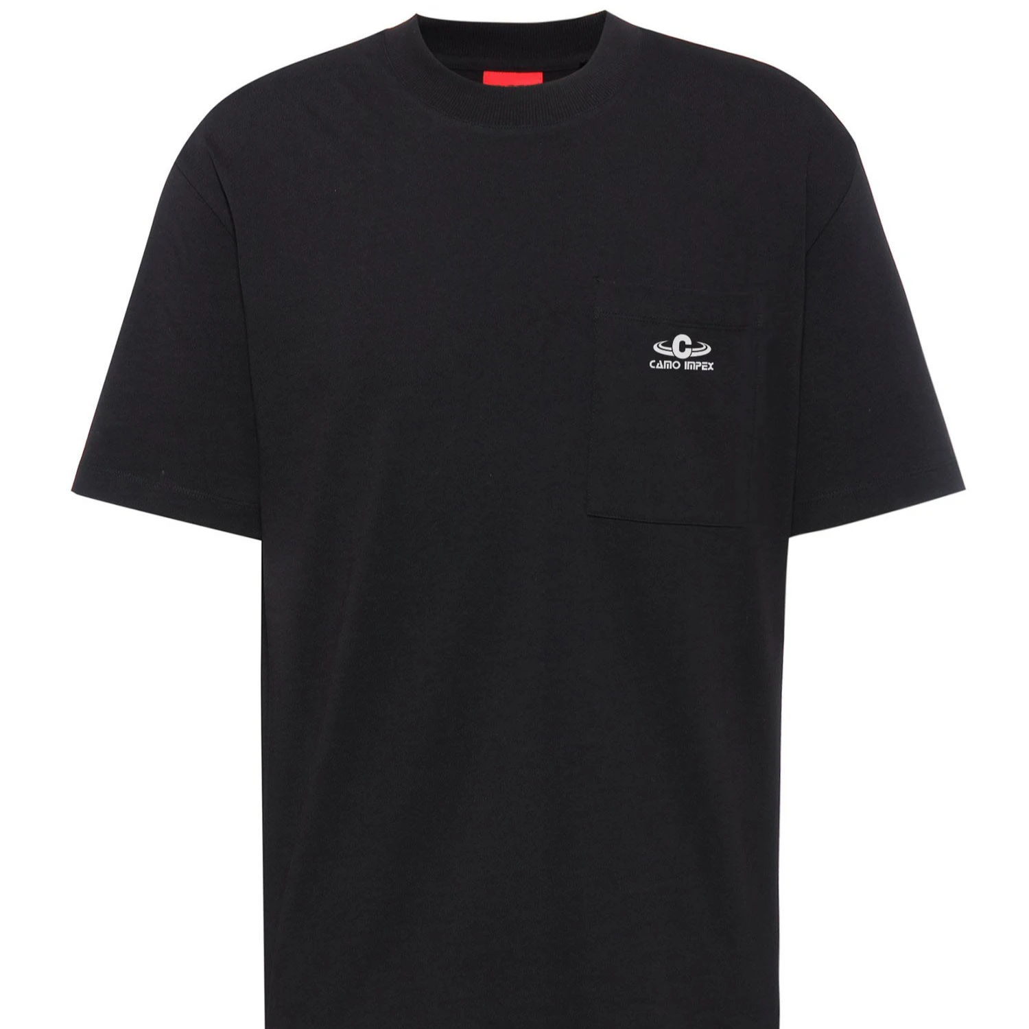 2021 Custom New Relaxed-Fit T-shirt In Cotton With Red Logo Tape With Custom Logo Manufactured By Camo Impex