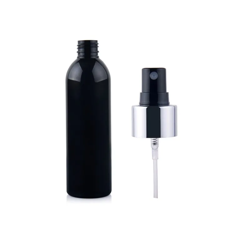 Европейский склада готовы к отправке для вторичной переработки 250 мл Черные изысканные распылитель бутылки черный круглый бутылка брызга насоса