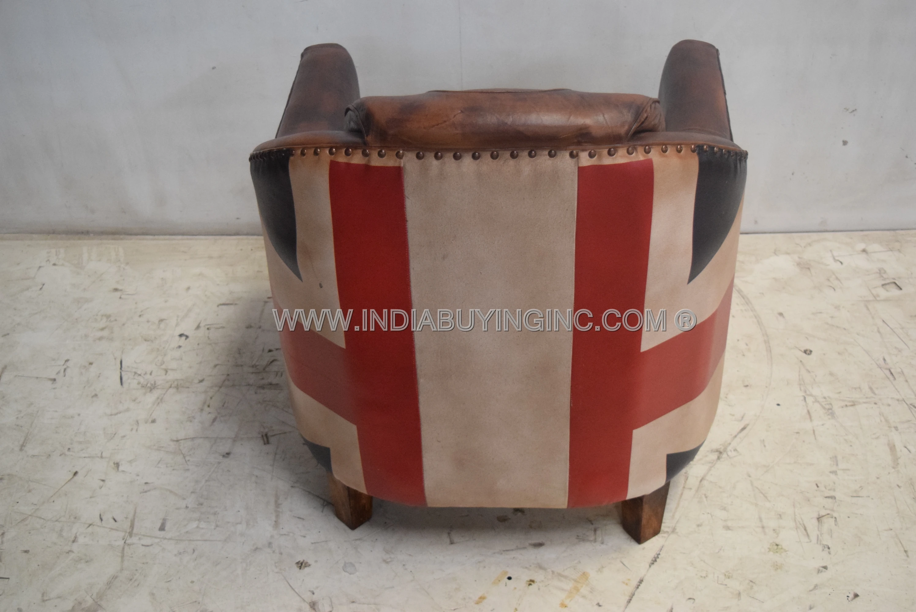 Unique Vintage Home Furnishing Chesterfield Single Seat Leather Sofa Made in India available at Reasonable Price