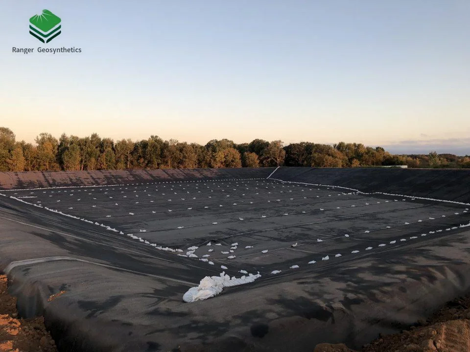 1,5 мм HDPE геомембрана для проекта дамбы