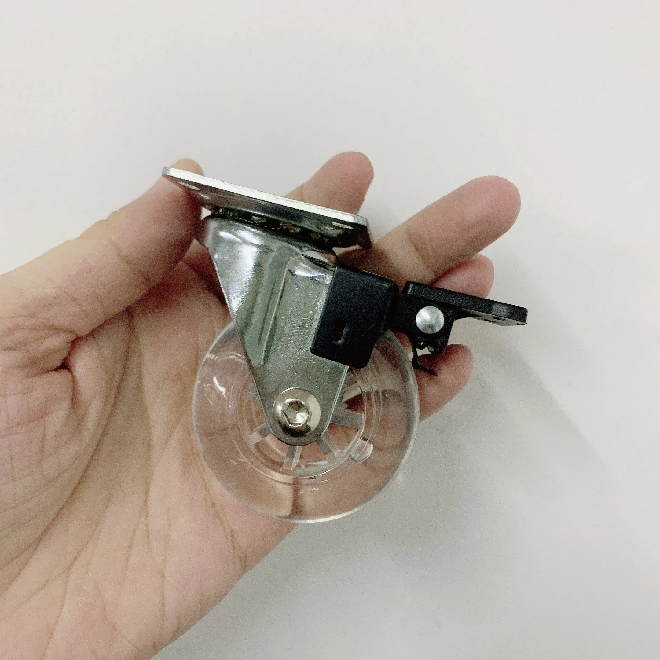 2 Inch Transparent PVC Castors Swivel With Brake For Furniture 50mm Crystal PVC Casters Best Quality from Viet Nam