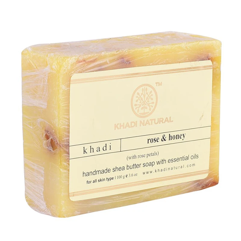 HERBAL ROSE HONEY WITH ROSE PETALS SOAP TO CLEANSE AND PROTECT SKIN