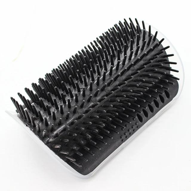 Corner Cat Brush Pet Comb Play Toy Plastic Scratch Bristles Arch Massager Self Grooming Scratcher Cats Toys