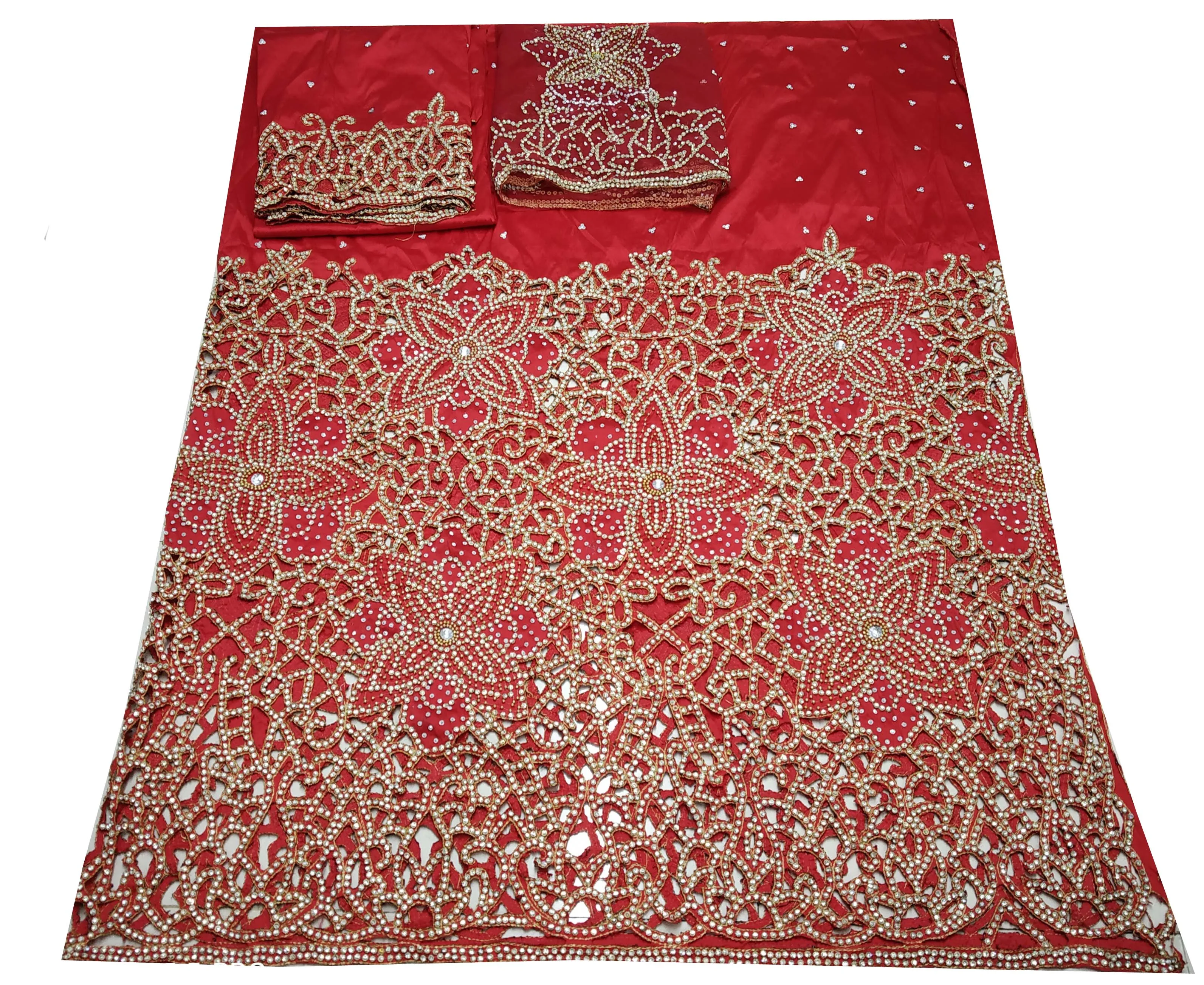 Heavy Beaded George  Fabrics  Nigeria  George Wrapper