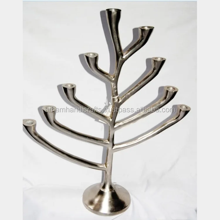 Silver Brass Copper Stainless Steel Metal Candle Holders Lanterns & Jars for Christmas Church Decorations
