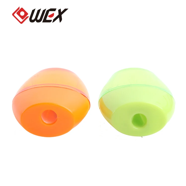 Italians favorite designs handheld 1 hole translucent colorful high quality steel blade novelty Promotion school plastic pencil