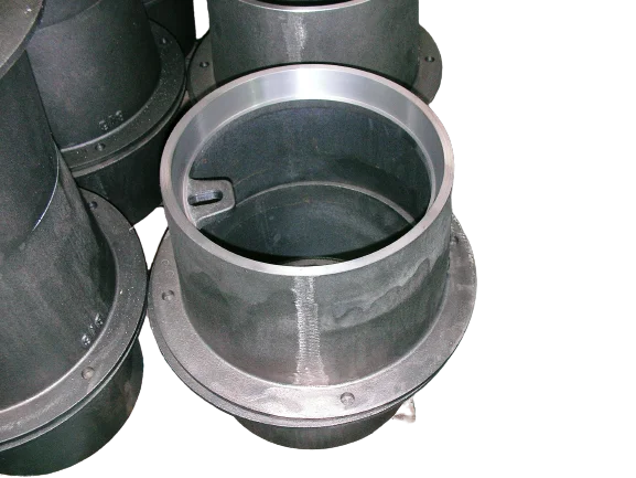 Nodular cast iron flanged bell mouth tube connection lost foam casting customized product OEM service accept