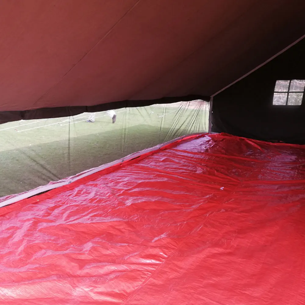 Extreme weather disaster relief large used Military Army Ridge Tent For Sale Custom Logo OEM Outdoor Portable Army Ridge Tent