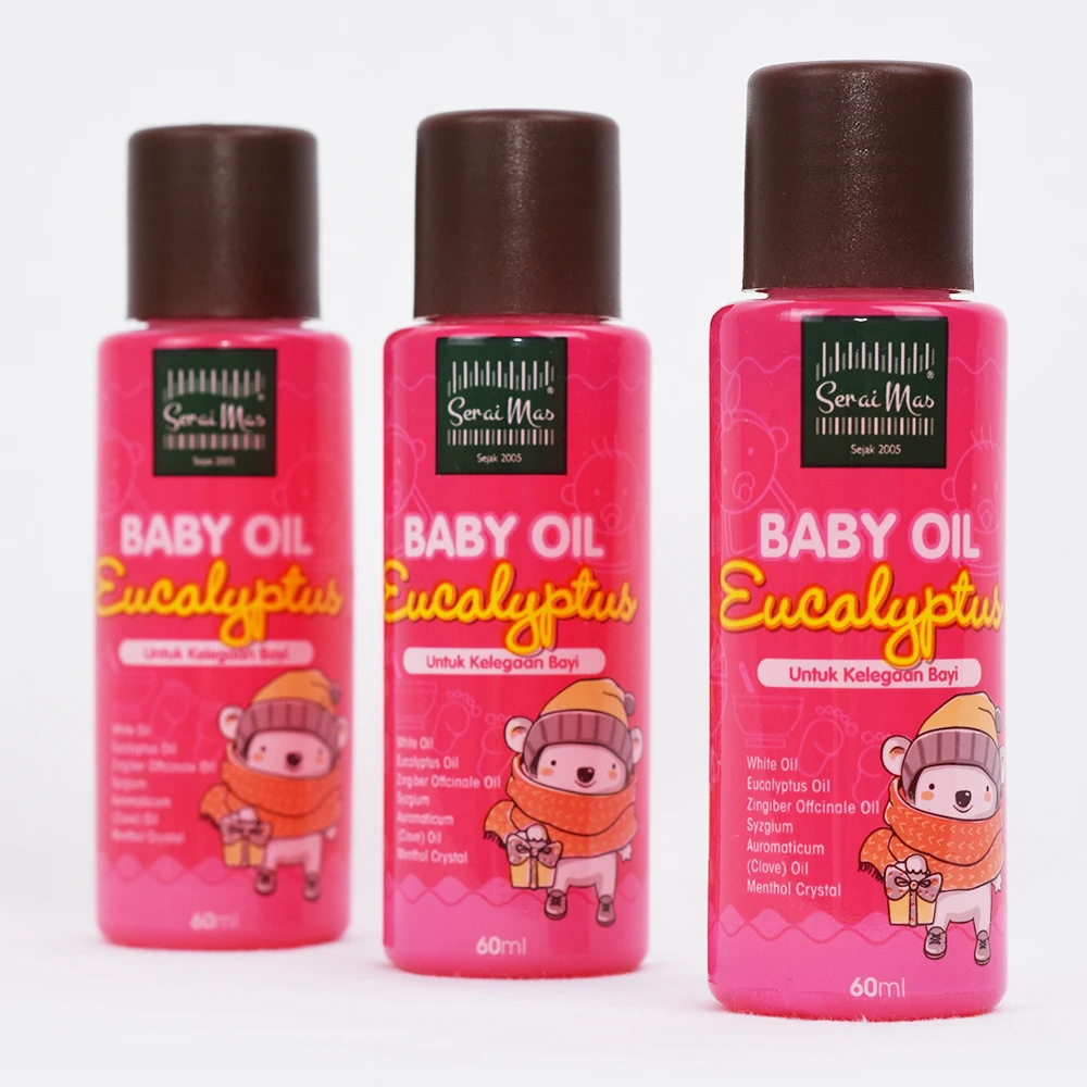 Good Quality Baby Oil Eucalyptus 60 ml Infused With Pure Oil Put Few Drops In Palms Of Hands And Rub Together