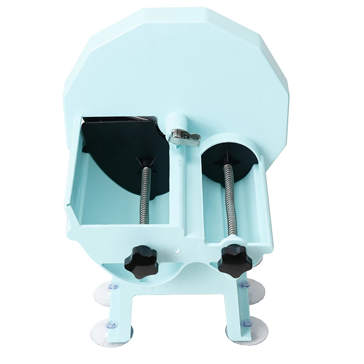 Easy Operation Manual Control Double Slot Plastic Case Food Slices Fruits Vegetables Slicer Cutter