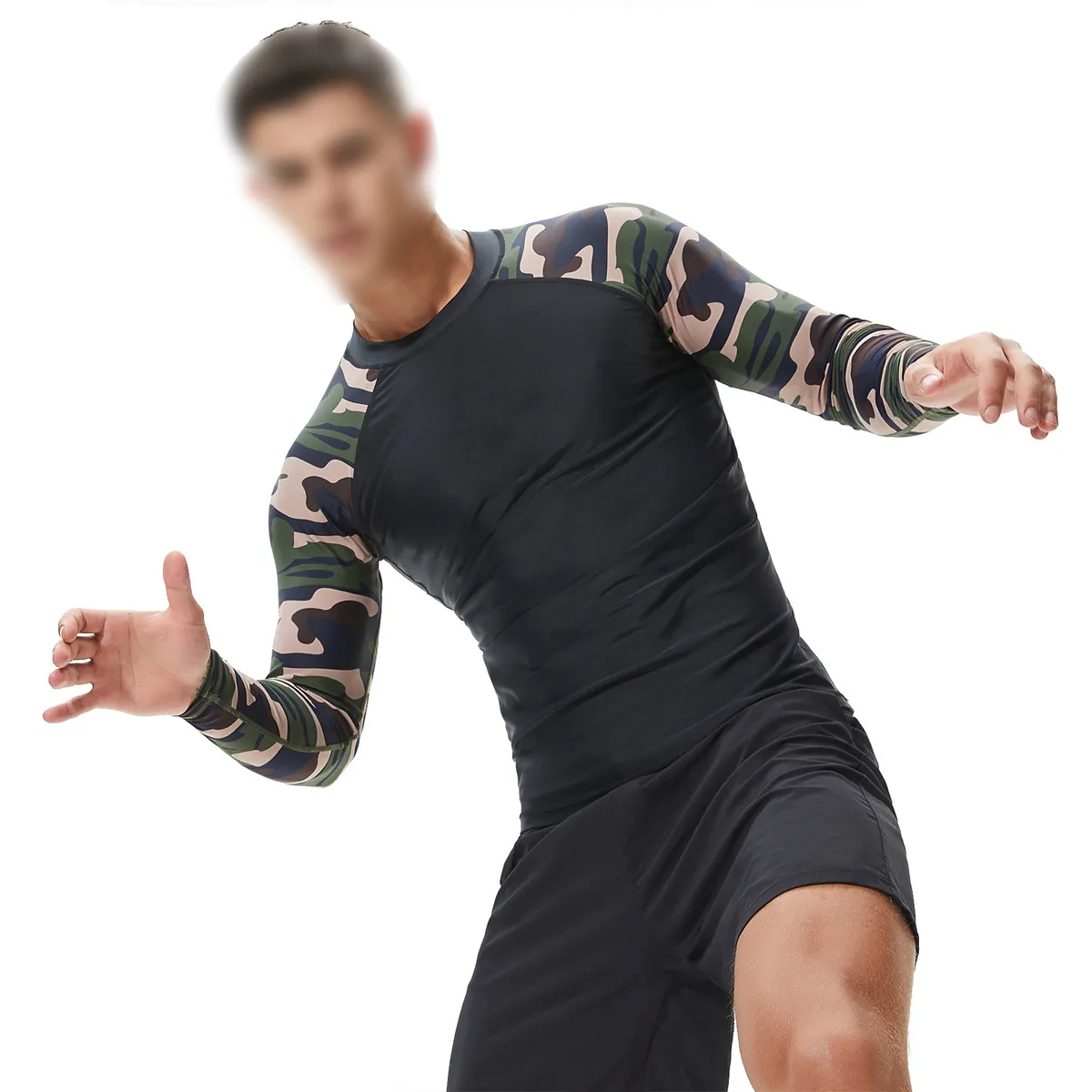 Wholesale Men Rash Guard Quick Dry UV Protection Martial Arts Clothing Rash Guard Custom Blank MMA Rash Guard For Men