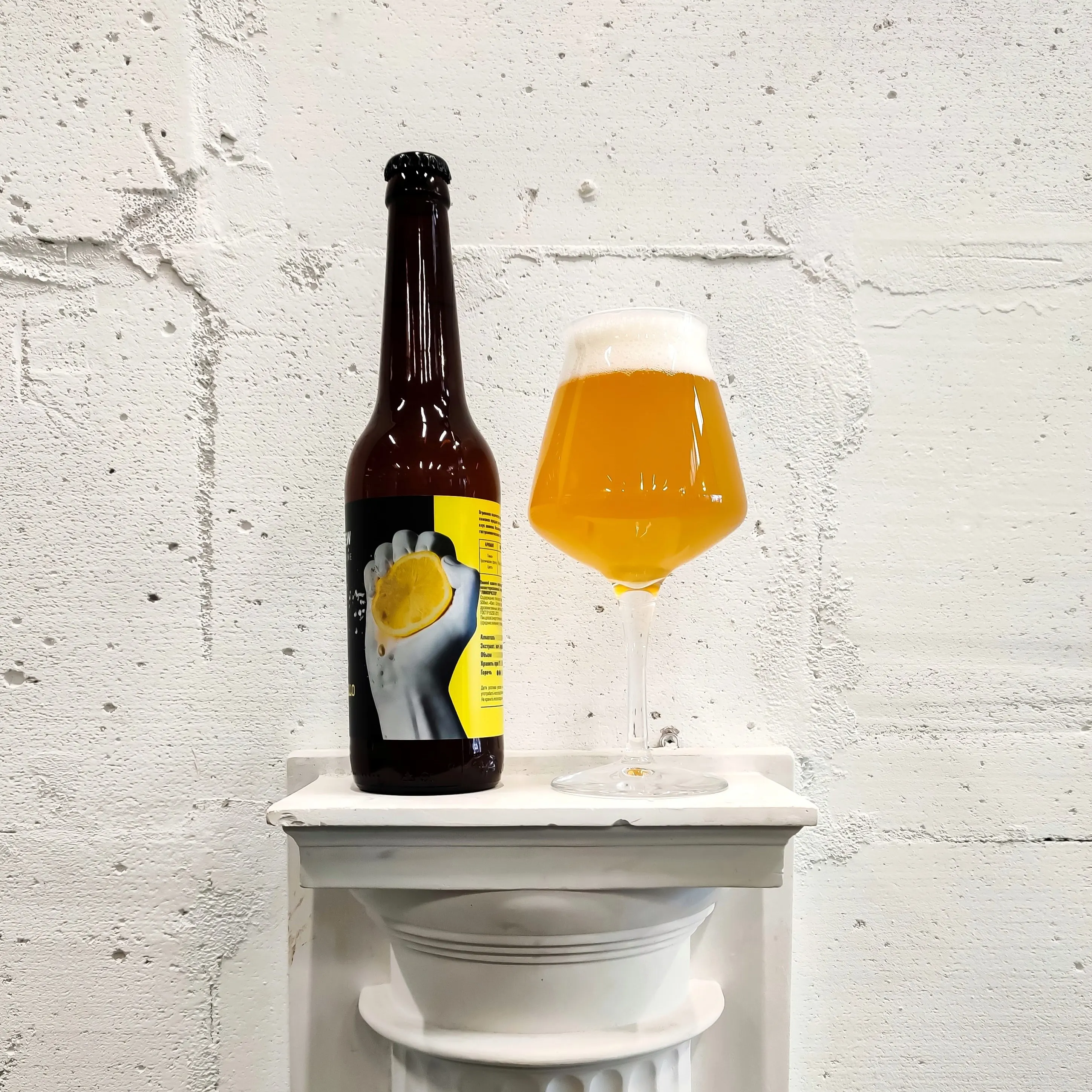  Пиво лимолонлончели спиртовые напитки крафтовые фрукты Ale 8% 500 мл стеклянная