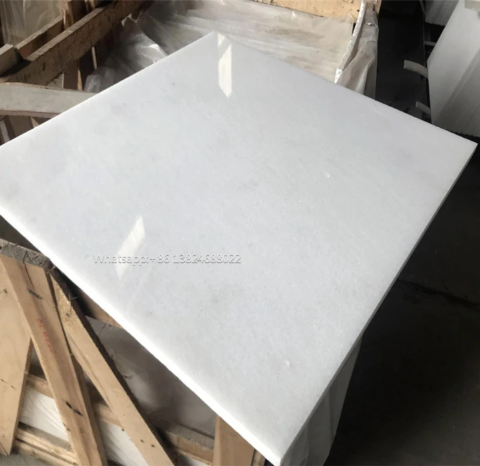Polished Surface Finishing White Calcite Marble Stones And Slabs Stair Floor Tiles Cut From Vietnam Manufacturer
