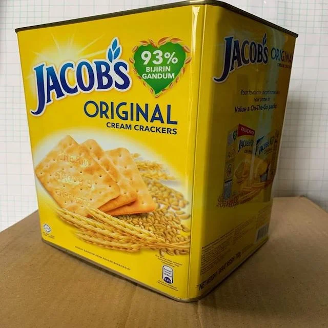 Хит продаж, пшеничные хлопья Jacobs, оригинальный кремовый крекер, печенье 700 г без добавления сахара, окрашивания и консервантов
