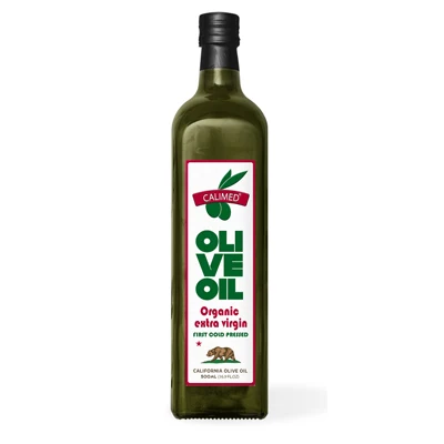 Cold pressed 100% natural pure organic olive oil.