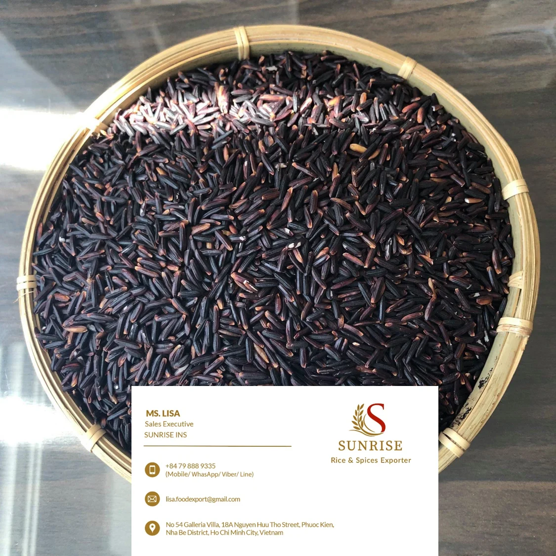 Wholesale Viet Nam High Quality Aromatic Rice Black Purple 5% standard Organic Good Price - Lisa 0084798889335