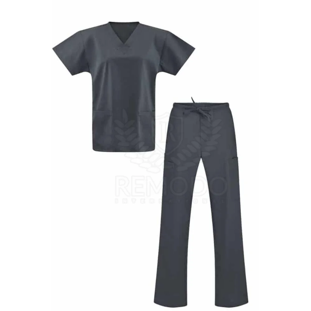 Fashionable Medical Fit Scrubs Uniforms Stretchy short Sleeves Scrubs Suits Custom Nurse Scrubs