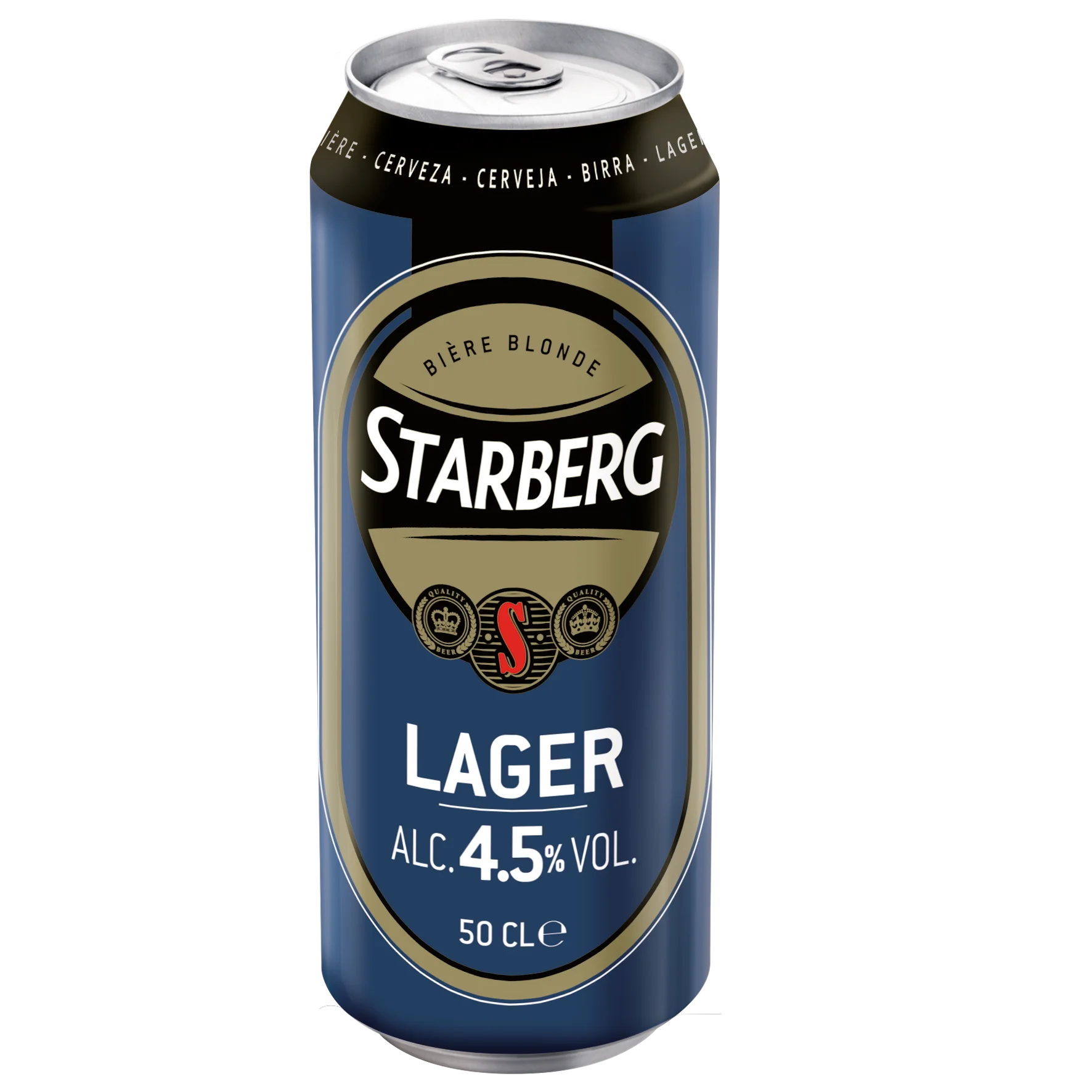 Starberg <b>Lager</b> Beer in Can of 50Cl 4.5% Alc.