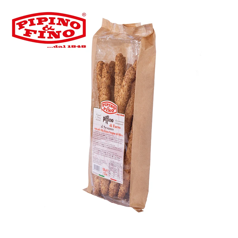 Высококачественные макетные палочки Piffino ручной работы, Сделано в Италии, С Кунжутом в экстра-натуральном масле, 150 г, готовые к отправке