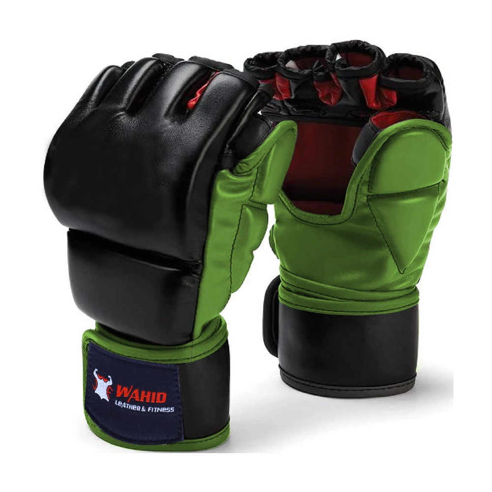 MMA Gloves Wrist Support & Custom Fit Kickboxing Grappling Martial Arts Muay Thai Taekwondo Gloves for Women Men Kids Maya Hide