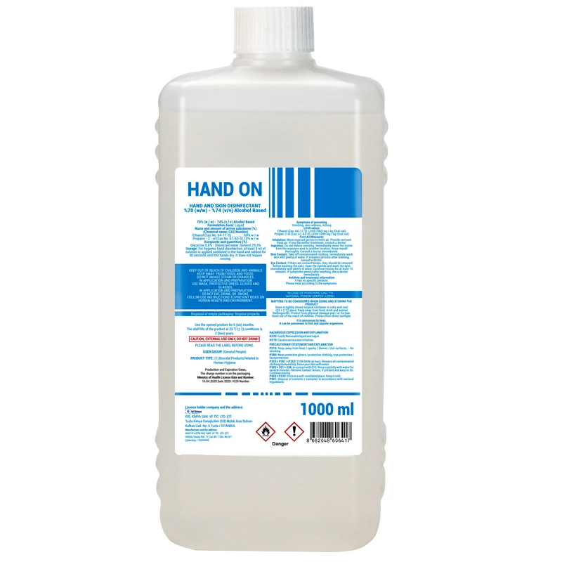 Disinfektant Alcohol Based 1L Hand Cleaner Lotion Liquid Form Hand On %70-%74 Equinox