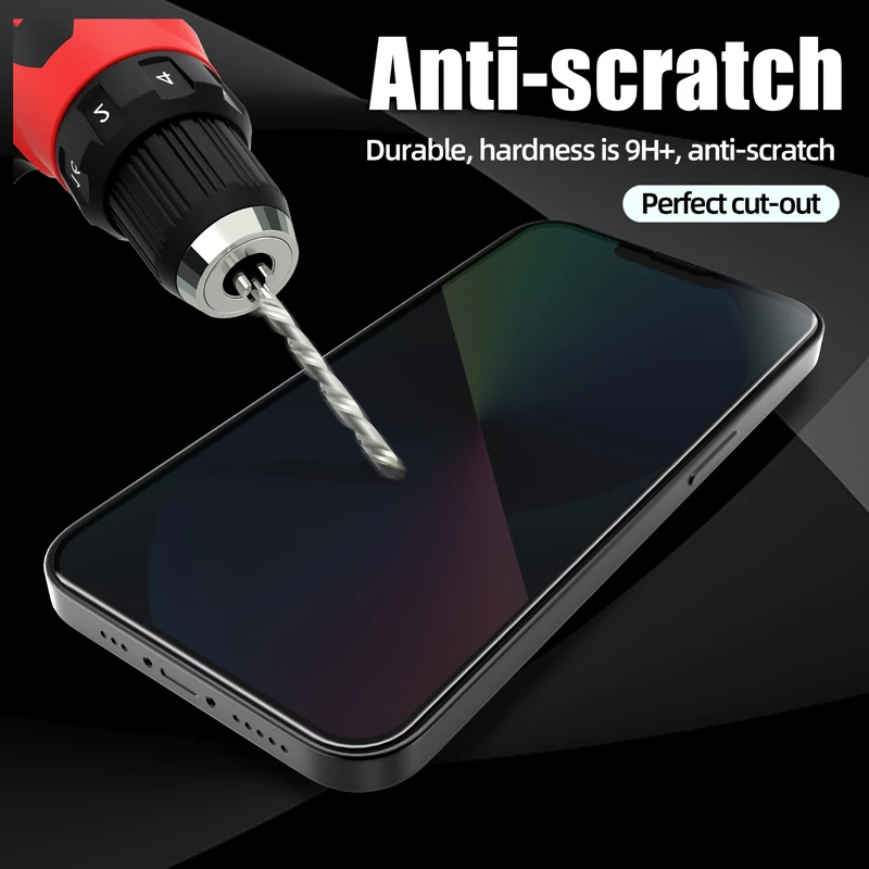 0,33 мм 9H 2.5D 12 Pro Max защита экрана с рамкой защита для конфиденциальности экрана закаленное стекло для Iphone 13 защита экрана