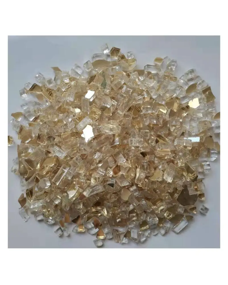 Crushed Mirror Glass for Landscape Fire Pit Fireplace Fire Glass