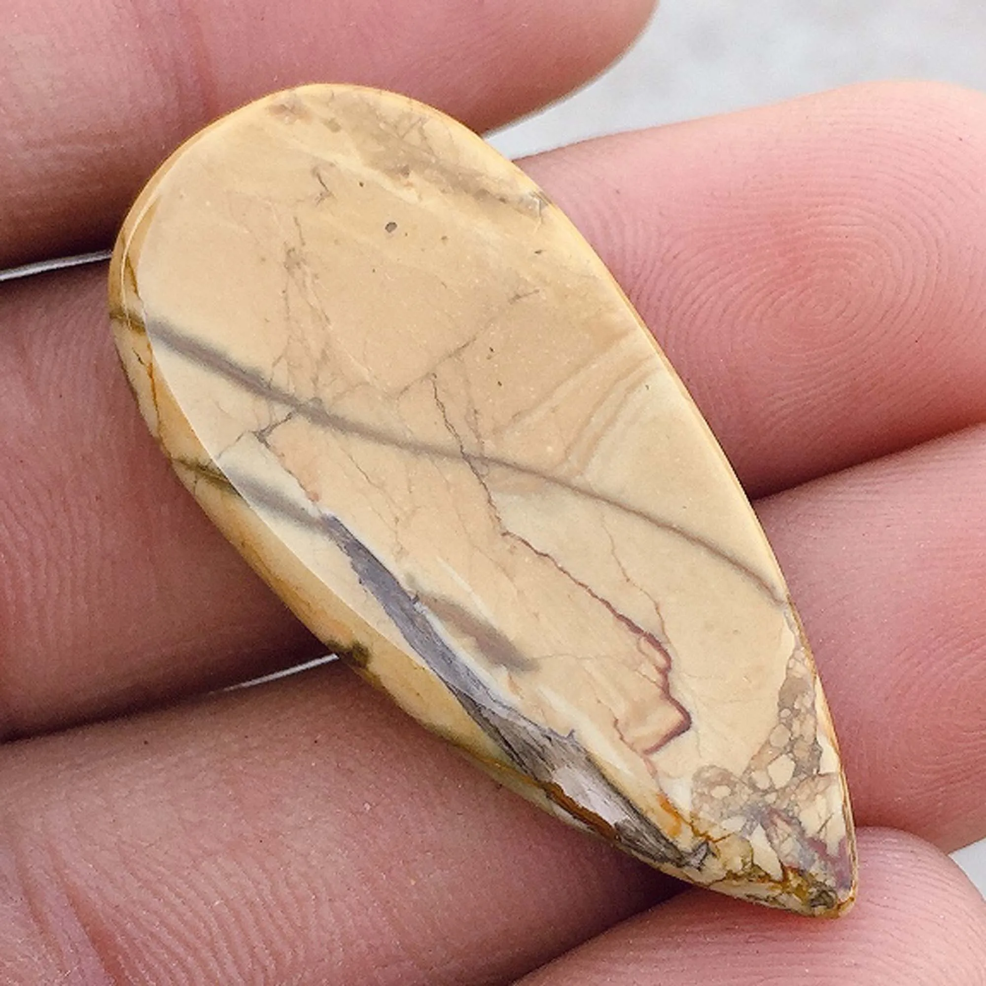  Американская Картина лечебный камень яшма кабошон в форме груши