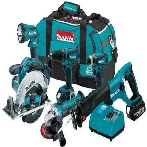 Buy 5 3 Free Makita DLX6068PT9 18V 9 pcs combo kit with 3 x 5.0Ah battery charger and bag