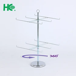 Metal rotating spinning display rack