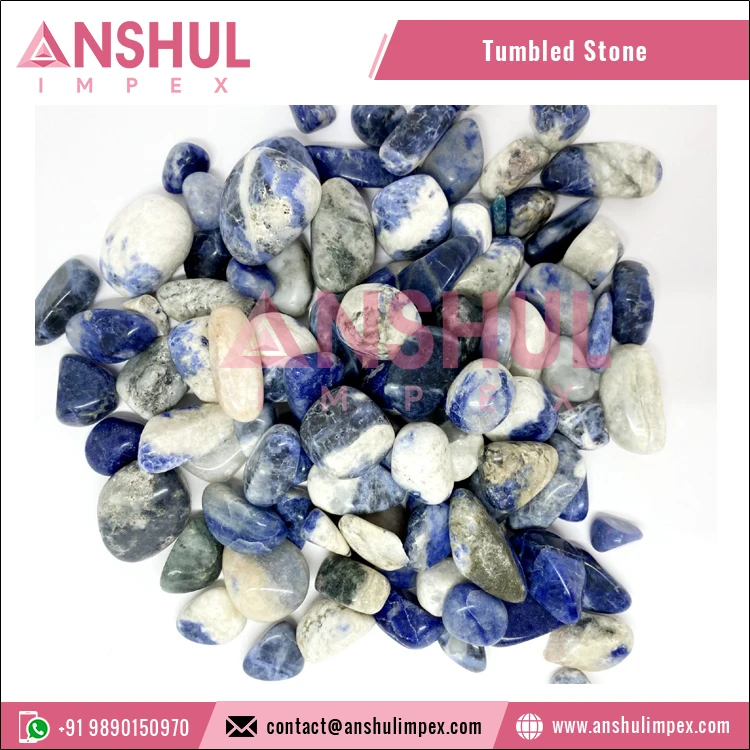 Direct Factory Sale Multiple Usage Crystal Stone Healing Sodalite A Tumbled Stones for Sale