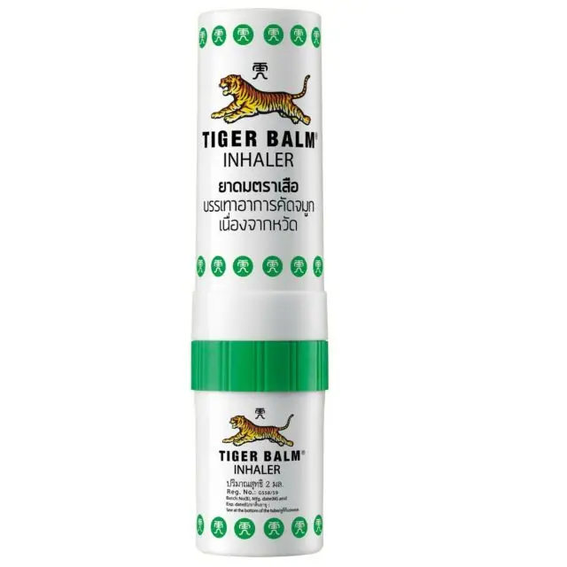 Tiger Balm Nasal Inhaler Menthol Relieve Nasal Congestion Cold Dizziness