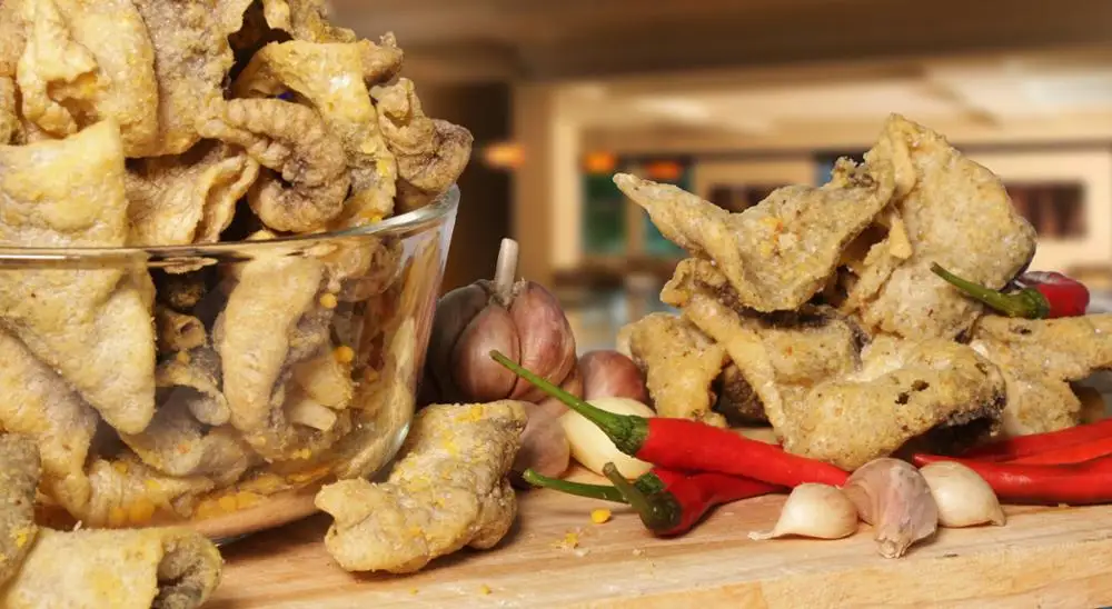 Закуска из рыбной кожи/хрустящая закуска соленой яичной кожи морепродуктов/мс.