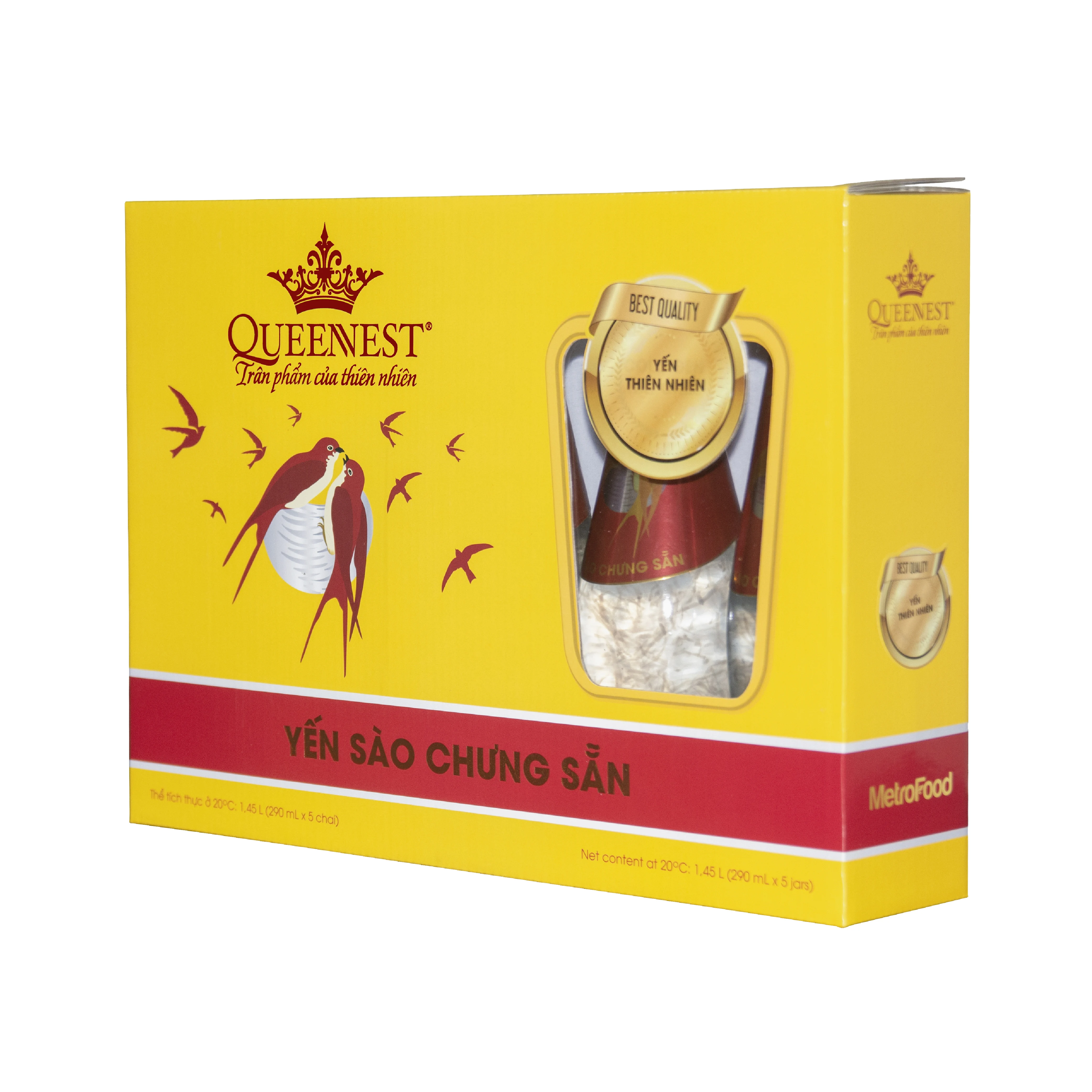 Оригинальный напиток QUEENNEST в виде птичьего гнезда со вкусом 7% канала, 290 мл, из Вьетнама