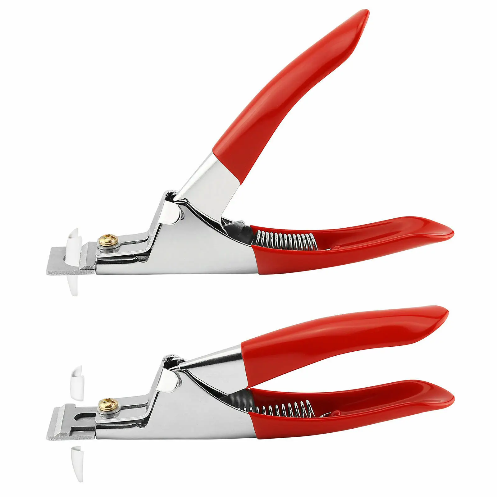 Red PRO Acrylic Nail Tip Cutter Nail Clippers Cutter Trimmer Manicure 3 Way/Pink color Tip Cutter Clipper