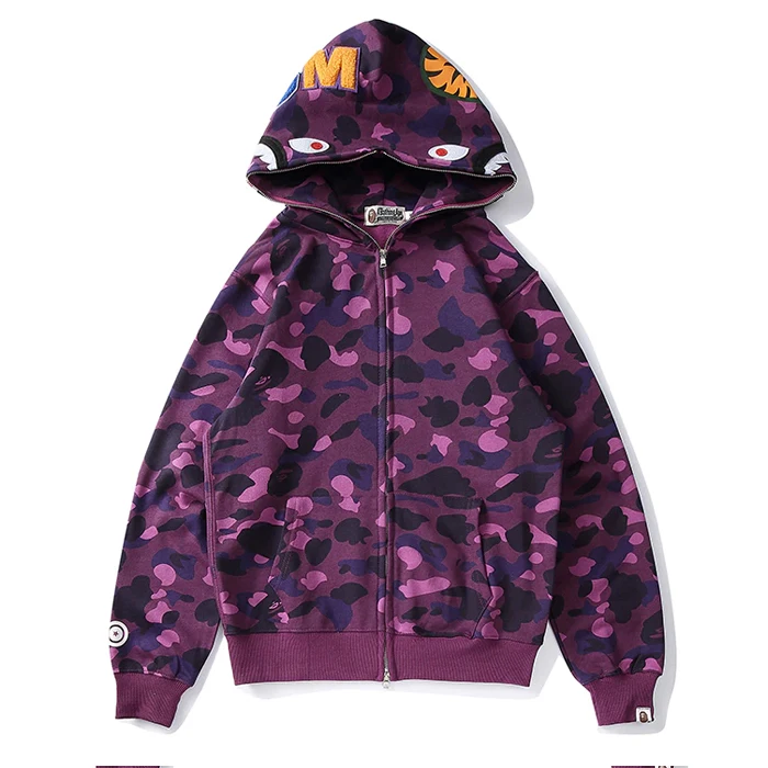 Pink Camouflage Bape Hoodie Cartoon Wholesale Custom High Quality Unisex Pullover Print Camo Men Hooded Customized Color Unlined