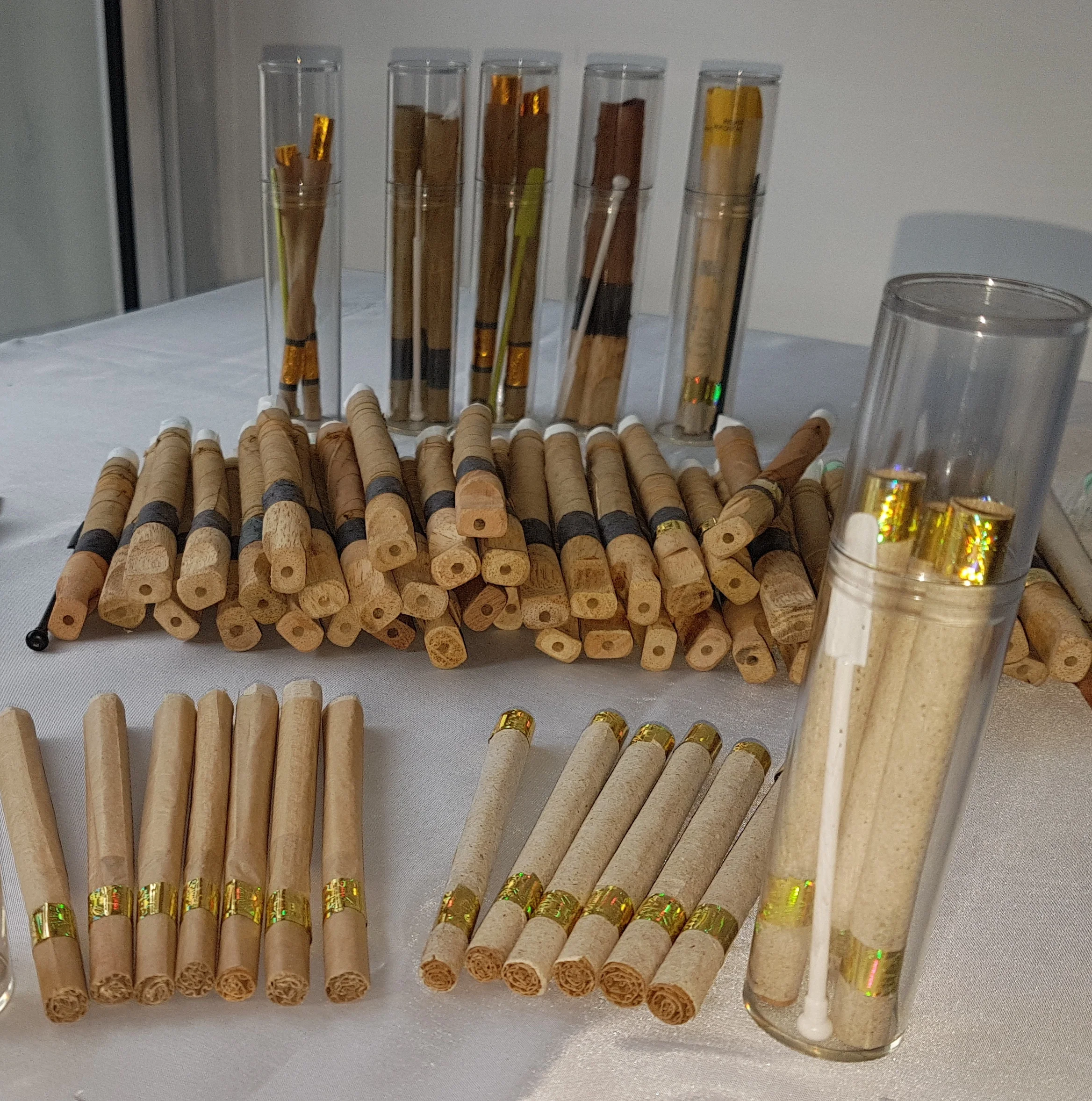 Corn Husk filters wood tips OEM high hem terpenes infuse pre rolls Sativa Indica booster Leaf Blunts Pre rolls