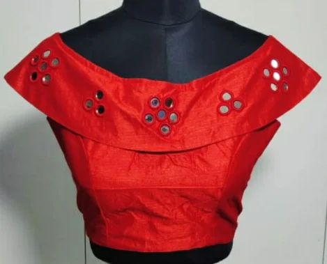 Ethnic Garment Shinning Bright Diamond Silk Blouse Ready Towear Saree Party Wear Wedding Stitched to All Size