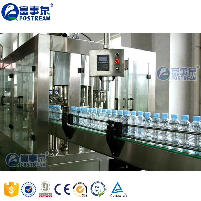 Automatic CGF 12-12-4 Purified Water Filling And Capping Machine / Plastic Bottled Water Manufacturers