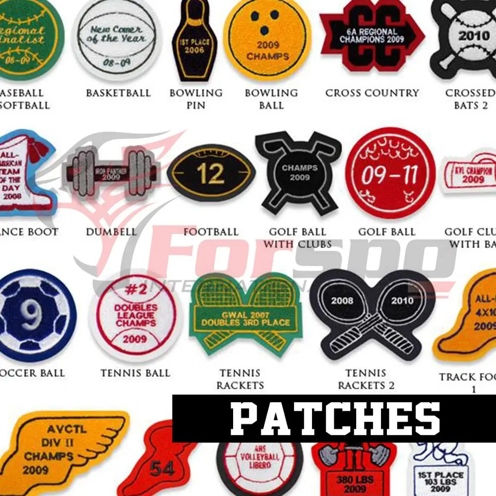 High School  Letterman Jacket With Chenille Patches