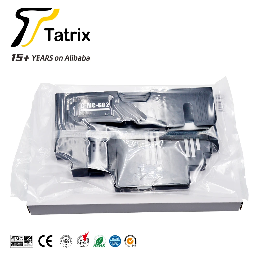 Tatrix горячая Распродажа MC-G02 с чипом чернил коробка MCG02 mc-g02 отработанных для Canon G2160 G3160 и т. Д. чип