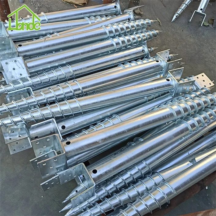 No Dig Ground Screw U Model Screw in Post Stake for Mailbox Post