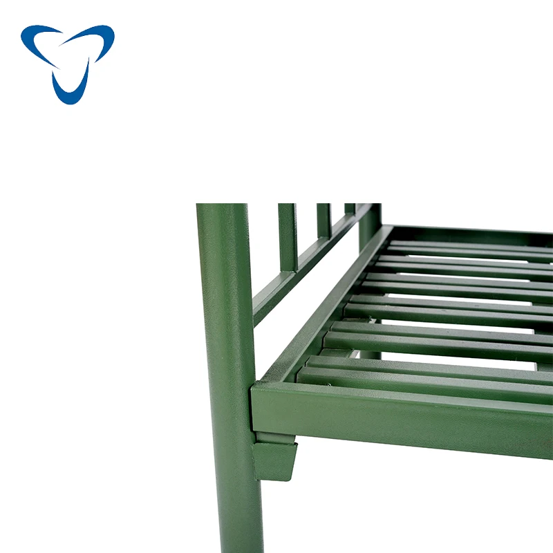 Home Modern Furniture Metal Bedroom Bed Sets High Quality Steel Single Kids Children Bed School Students Hostel Dormitory Bed