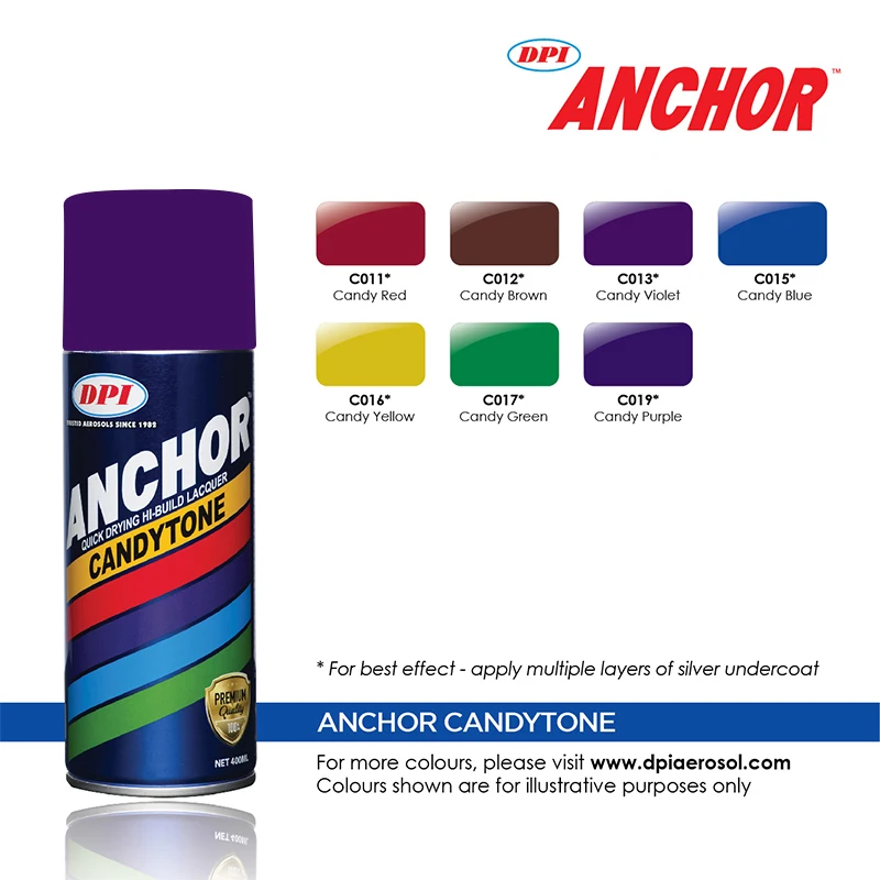 
Various Uses Spray Paint Liquid Coating Comes in Red, Brown, Violet, Blue, Yellow, Green, Purple 400ml Acrylic Raw Material 