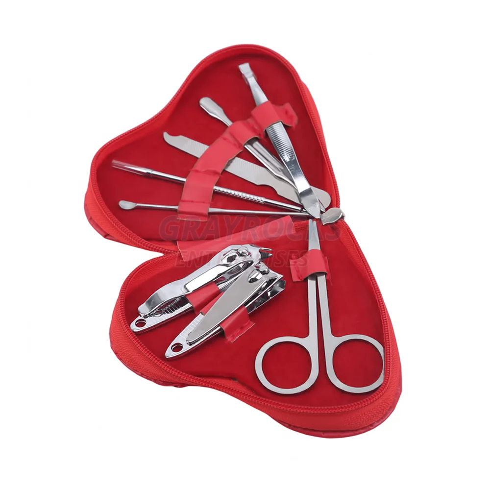 Hot Selling 8 pcs Professional Manicure Pedicure Kit Beauty Nail Care Set For Men And Women