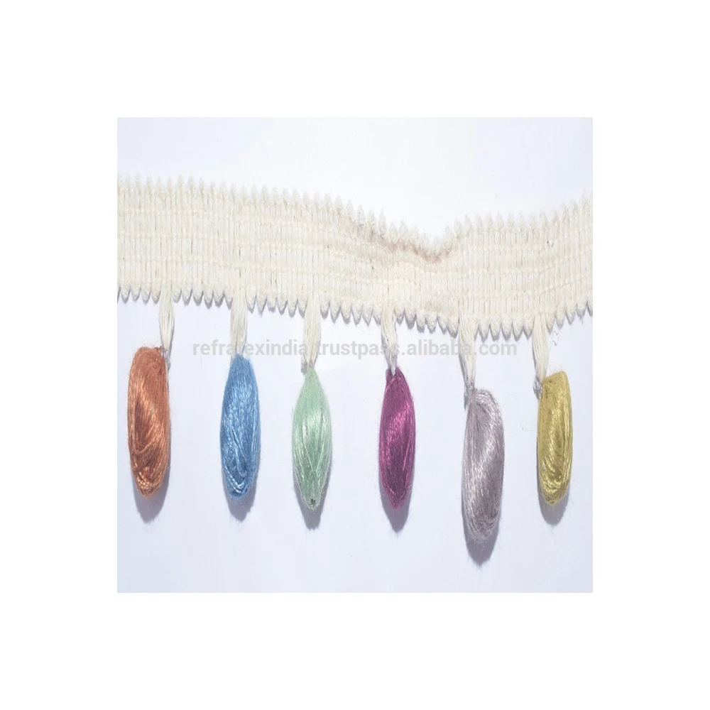 Garment accessories ball fringe trim for decoration,wholesale india pom pom trim