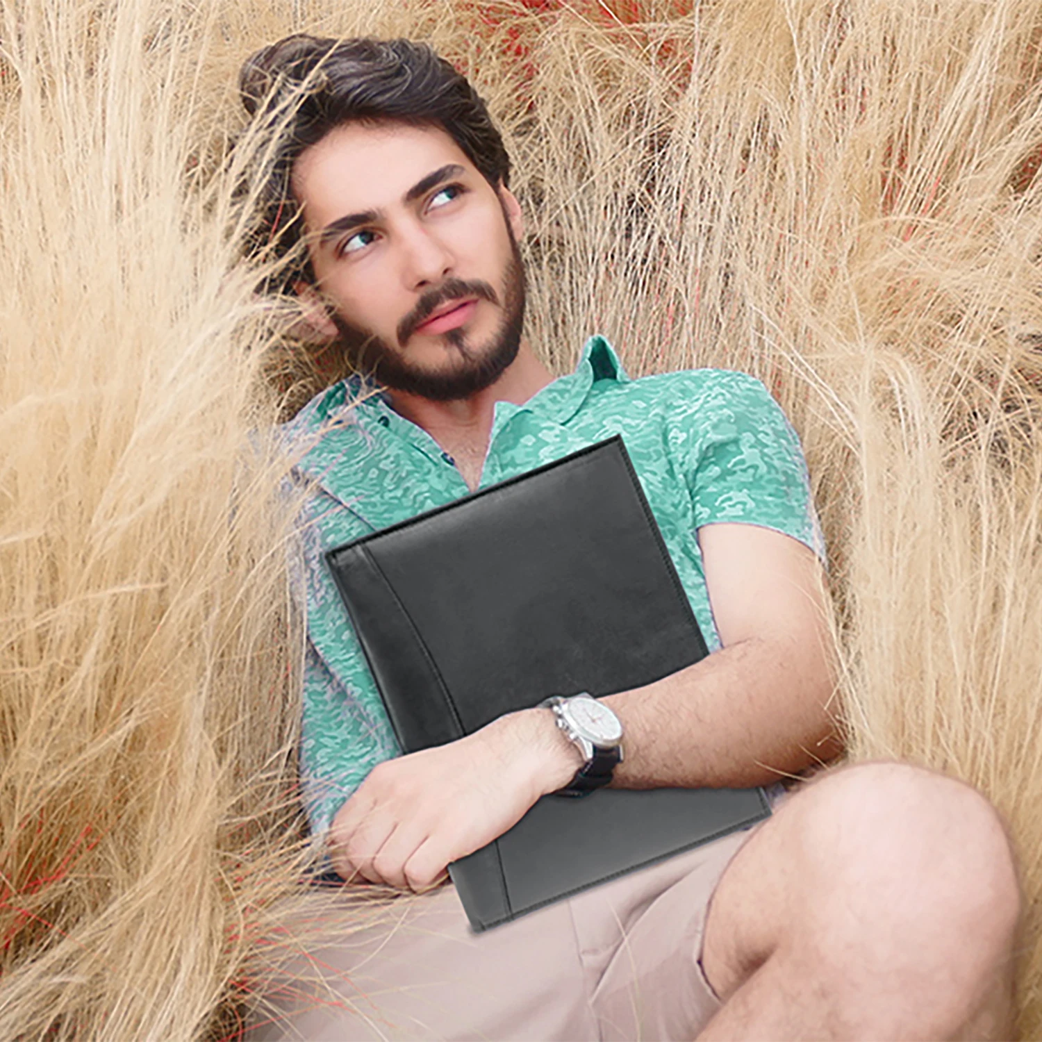 High Quality Leather File Folder Padfolio Letter Size Writing Pad Business Card Holder Unisex Ideal Gift Portfolio for Wholesale