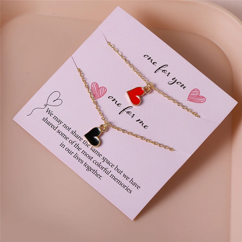 CANNER 2021 Fashion Jewelry Friendship Gifts Best Friends Forever Heart Pendant Necklace For Woman