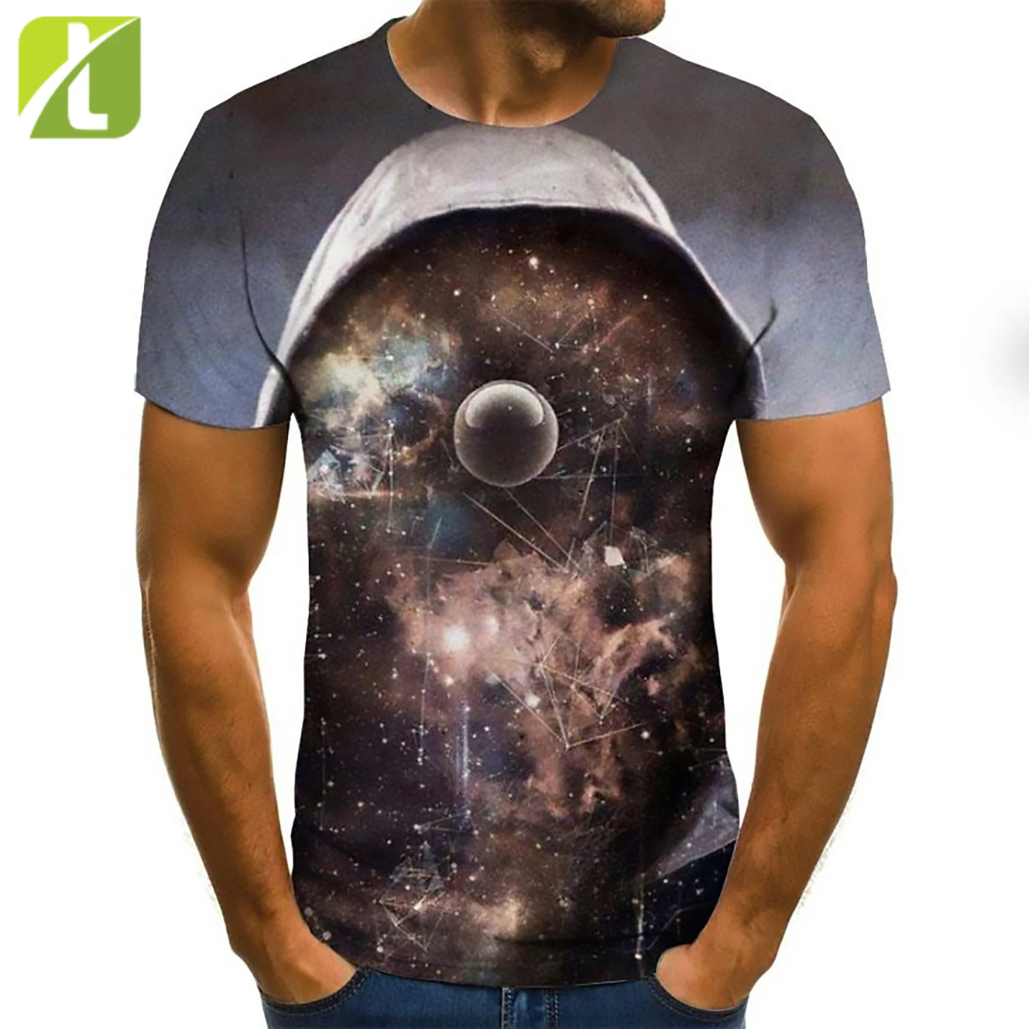  Оптовая продажа высокое качество полиэстер пользовательский узор логотип сублимация 3D футболка